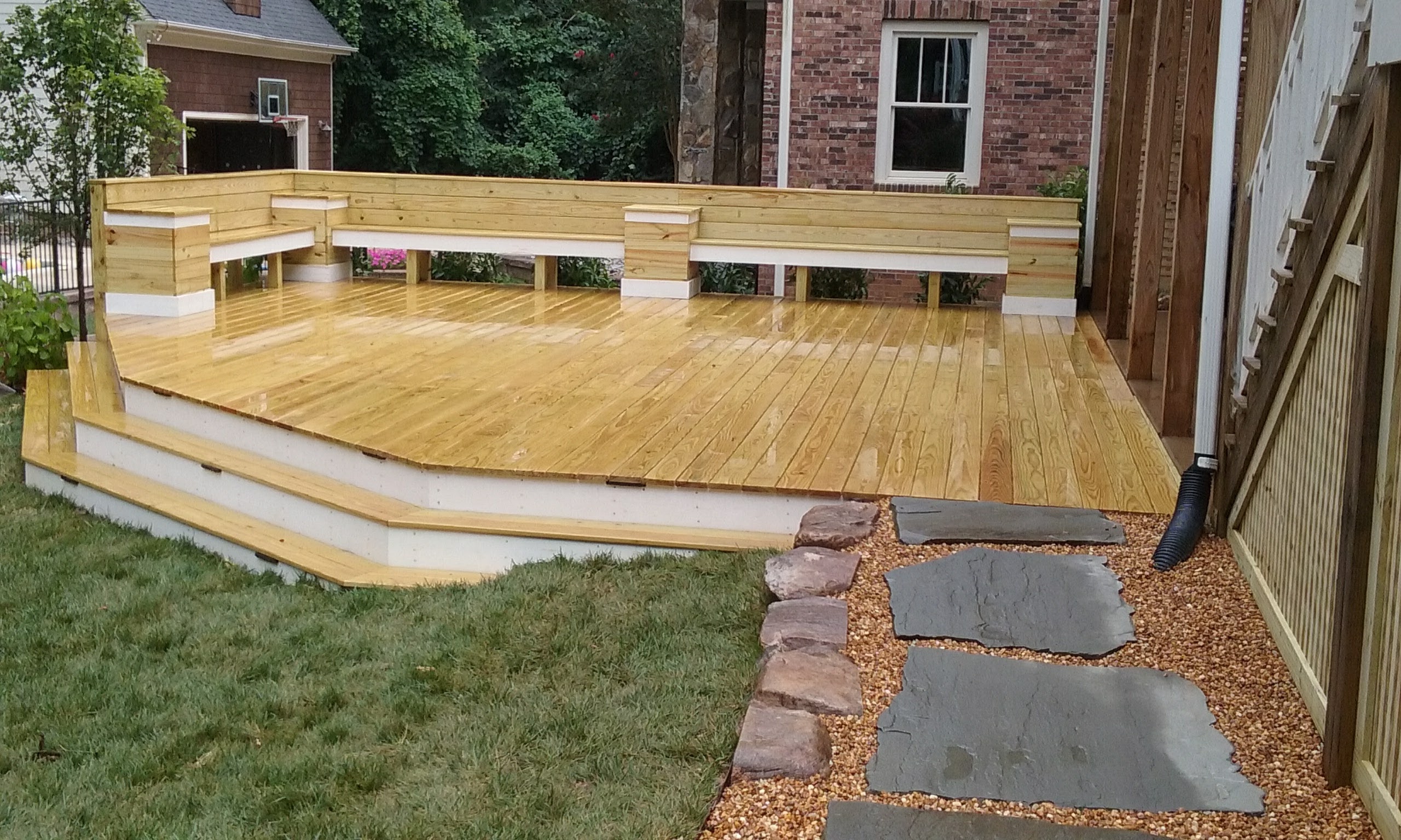 Custom wood deck